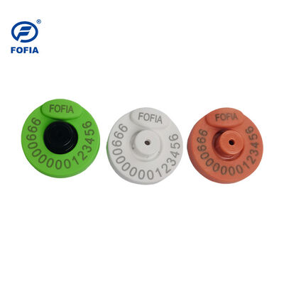 FOFIA nueva etiqueta de oreja electrónica RFID plástico TPU 134,2 KHz frecuencia 17 cm distancia de lectura certificado ICAR completo para ganado ovino