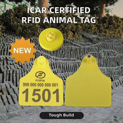Etiqueta auditiva FULL ICAR RFID Etiqueta auditiva electrónica para animales de ganado Etiqueta auditiva TPU a prueba de alteraciones para ganado para la gestión de ganado