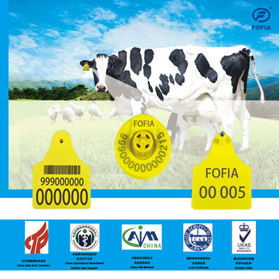 Etiquetas de oreja de 134,2 KHZ, Material de TPU, RFID, identificación de animales, OEM personalizado, duraderas, para ganado, ovejas, cabras, cerdos, ganado, granja