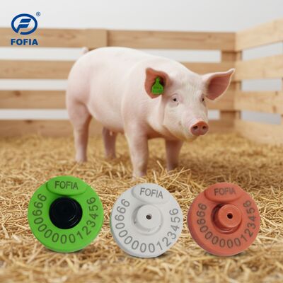 Etiqueta de oído electrónico de RFID para animales con chip inteligente para identificación multifrecuencia de cerdos vacas ovejas