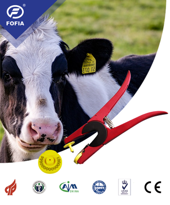 Etiqueta de oído electrónico de RFID para animales con chip inteligente para identificación multifrecuencia de cerdos vacas ovejas