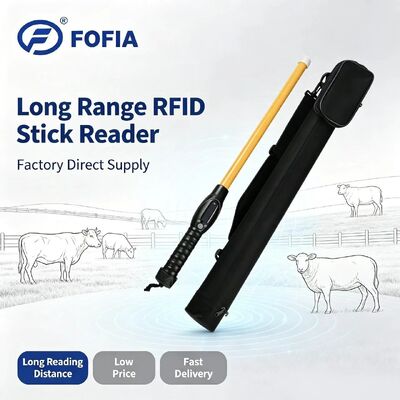 Lector RFID FOFIA PT280 de 134,2 kHz PVC NLIS Australia ID de ganado aprobado por ICAR 7000 almacenamiento de registros distancia de lectura de 10-20cm ISO