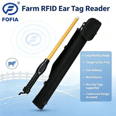 FOFIA Lector RFID impermeable PT280 134.2kHz PVC plástico NLIS Australia ICAR aprobado ID de ganado USB ISO 11784/5 10-20cm