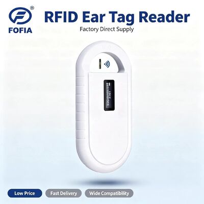 Lector de tarjetas RFID de microchip de plástico para animales portátil PT160 134.2kHz Pantalla OLED USB Batería de litio CE Certificado ISO 11784/11785