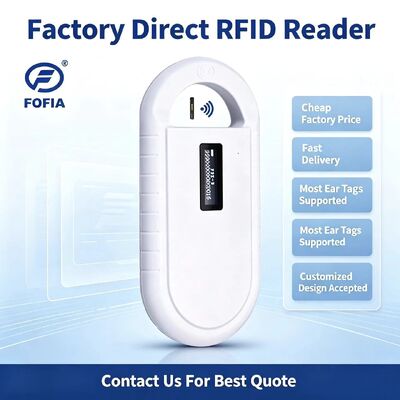 Lector de tarjetas RFID de microchip animal portátil PT160 134.2kHz Pantalla OLED Batería de litio USB Certificado CE Protocolo ISO 11784/11785