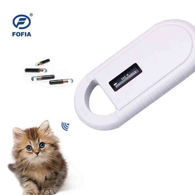 Lector de tarjetas RFID de microchip animal portátil PT160 134.2kHz Pantalla OLED Batería de litio USB Certificado CE Protocolo ISO 11784/11785