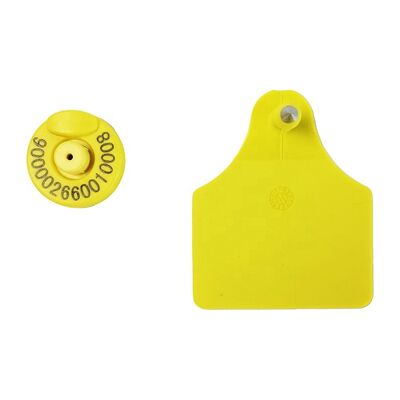 FULL ICAR Standard TPU amarillo etiquetas de oreja electrónica Solución avanzada de gestión ganadera