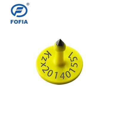 Etiqueta de oído electrónico por GPS UHF para gestión de alimentación de ganado vacuno / oveja / cerdo