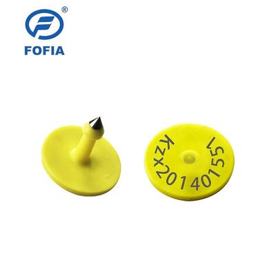 Etiqueta de oído electrónico por GPS UHF para gestión de alimentación de ganado vacuno / oveja / cerdo