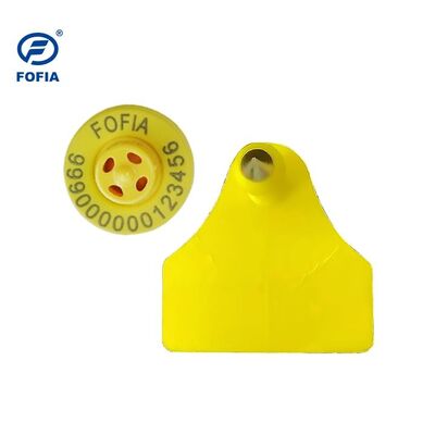 Fofia combinación impermeable de rastreo electrónico de animales etiqueta auditiva nueva de alta calidad RFID TPU láser codificación 3 años de garantía cabra