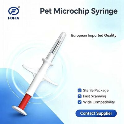 Nuevo FOFIA RFID ICAR Certificado 134.2kHz Microchip Animal FDX/EM4305 Chip IP67 Inyección de plástico impermeable para mascotas