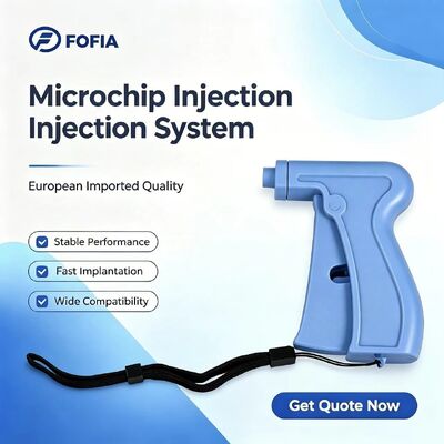 Fofia 2026 Nuevo RFID de venta caliente 134.2kHz identificación de perros y animales microchip tipo de plástico ZS008 impermeable para inyección de mascotas