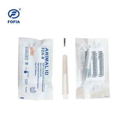Fofia 2026 Nuevo RFID de venta caliente 134.2kHz identificación de perros y animales microchip tipo de plástico ZS008 impermeable para inyección de mascotas