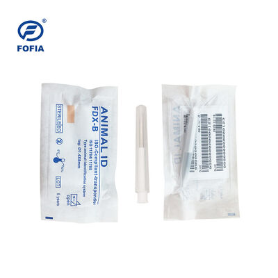 Certificado ICAR Fofia 2026 Nueva venta de alta calidad RFID 134.2kHz identificación de perros y animales microchip tipo dividido plástico ZS008 impermeable para mascotas