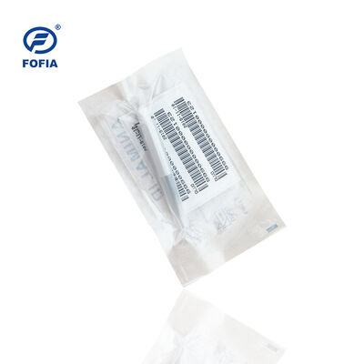 Certificado ICAR Fofia 2026 Nueva venta de alta calidad RFID 134.2kHz identificación de perros y animales microchip tipo dividido plástico ZS008 impermeable para mascotas