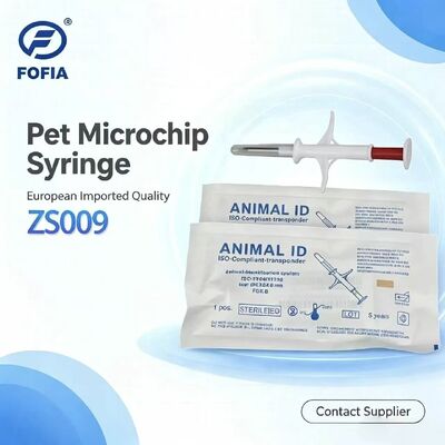 2026 Edición de venta caliente Nueva RFID 134.2kHz Integrado Fofia Animal Microchip implantable Inodoro 3 años de garantía para mascotas
