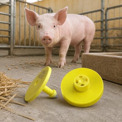 Alta seguridad ganado etiqueta de oreja vaca ganado animal plier máquina de impresión láser plástico