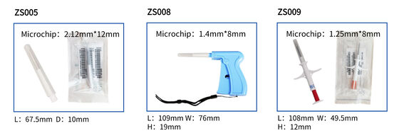 Fofia 2026 New Hot Selling RFID 134.2kHz Dog Animal ID Chip Split Type Plastic ZS008 Waterproof 3-Year Warranty for Pet
