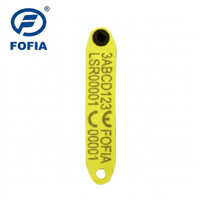 Fofia HDX ET969 Nuevo resistente a altas temperaturas anti derramamiento amarillo TPU etiqueta de oreja de oveja RFID chip rastreo de animales 1,5 año
