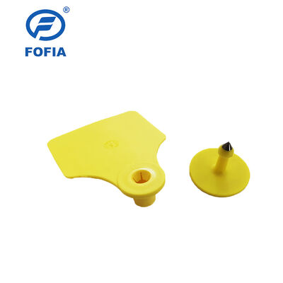 ICAR Fofia T904 Chip de etiqueta auditiva de animales RFID de alta calidad TPU con codificación láser 3 años de garantía de uso agrícola Rapaces de ganado 0,01g