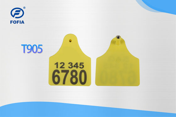 ICAR T904+T905 Combinación de animal de seguimiento de la etiqueta de oído de nueva alta calidad RFID plástico TPU 70 * 57mm láser codificación de 3 años de garantía