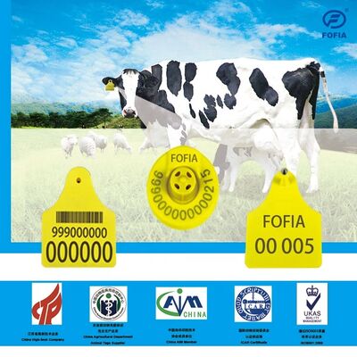 Etiqueta de oreja para animales ICAR T904+T905 Combinación Nueva RFID Plástico TPU de alta calidad 70*57mm Codificación láser Garantía de 3 años Seguimiento de animales