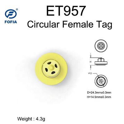 Etiquetas Electrónicas de Calidad Superior Nueva ET957+T901 134.2kHz TPU para Cabras, Cerdos, Vacas y Animales de Granja, Rango de Lectura de 10 cm, -20~80°C