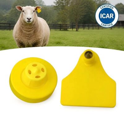 Fofia resistente al agua ET957+T967 Combinación de ovejas y cabras Animales Etiqueta de oído de seguimiento electrónico Nuevo código láser RFID TPU de alta calidad