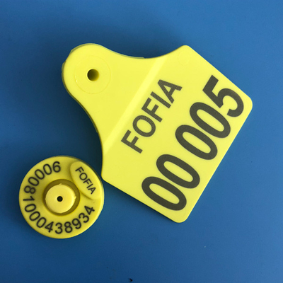 las etiquetas de oído electrónicas del ganado 125khz, ganado de Rfid marcan la identificación con etiqueta