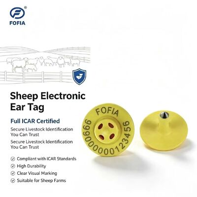 Etiquetas de orejas de chip de animales de alta calidad para cerdos ovejas vacas-10cm Rango de lectura -20~80C ICar