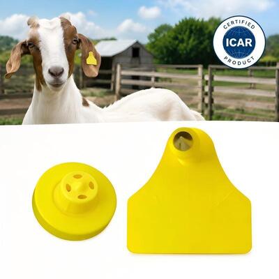 Fofia ET957+T967 Etiqueta Electrónica para Seguimiento de Animales Ovinos, Caprinos y Bovinos, Nueva RFID de Alta Calidad, Codificación Láser TPU 3