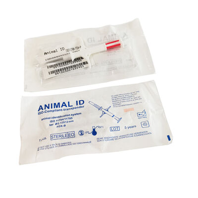 Microchip RFID Fofia Impermeable Certificado ICAR 134.2kHz PP para Identificación Animal con 1.5 Años de Garantía para Gatos y Perros