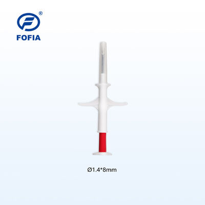 FOFIA ZS007 RFID 134.2kHz Microchip para Animales FDX/EM4305 Chip IP67 Impermeable Ganado Mascota Inyección Embalaje de Plástico Nuevo 1.5
