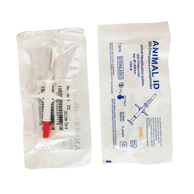 Microchip RFID inyectable para animales 134.2 kHz FDX EM4305 1.4 X 8 mm IP67 a prueba de agua Etiqueta de identificación de mascotas certificada ICAR