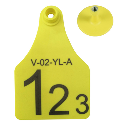 ET902 etiquetas de oreja TPU RFID personalizadas grabadas con láser etiquetas de oreja de ganado con identificación numerada para uso en granjas de vacas, cerdos, ovejas y conejos