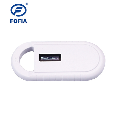 Portable profesional del escáner del microchip de la distancia 125KHZ RFID para los animales domésticos