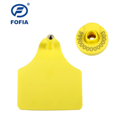 125khz ISO11784/5 FDX - etiqueta de oído animal de B Rfid para la gestión de las ovejas del ganado