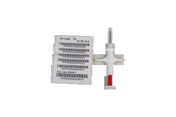 Etiqueta implantable 134,2 kilociclo 20G 2.12m m x 12m m del transpondor del microchip RFID