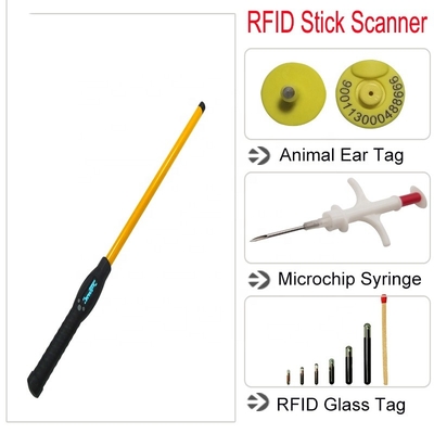 Lector de barras RFID Microchip Lector de barras RFID para perros con distancia de lectura de 20m