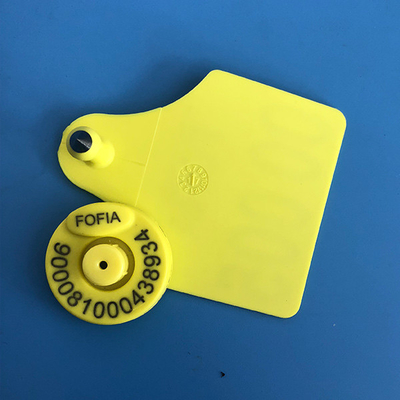 Etiquetas de oído de Rfid del ganado de TPU para la gestión animal del ganado, certificado de ICAR