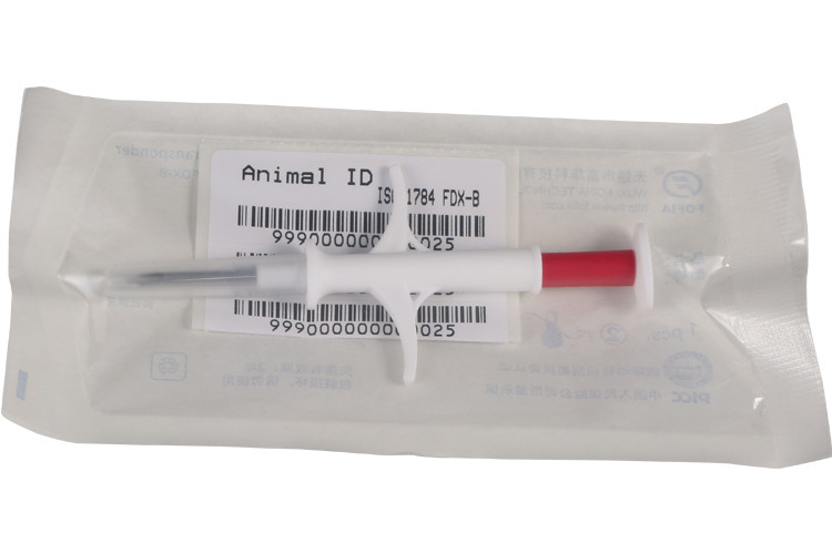 microchip de la identificación del animal doméstico de 2,12 * de 12m m para los perros que siguen, transpondores inyectables del estándar ISO11784/5