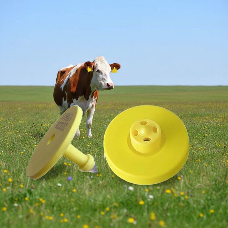 Etiqueta auditiva RFID de 134,2 kHz duradera para ganado con diseño estándar e impermeable ISO11784/5 FDX-B