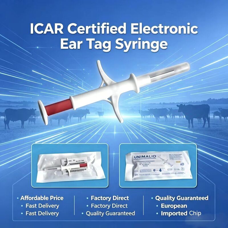 Certificado ICAR FOFIA ZS007 RFID 134.2kHz Microchip animal con FDX/EM4305 Chip IP67 a prueba de agua para el ganado y mascotas Envases de plástico inyectable