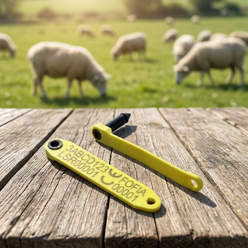 Etiqueta auditiva electrónica TPU de una sola pieza para ovejas y cabras 134,2 kHz