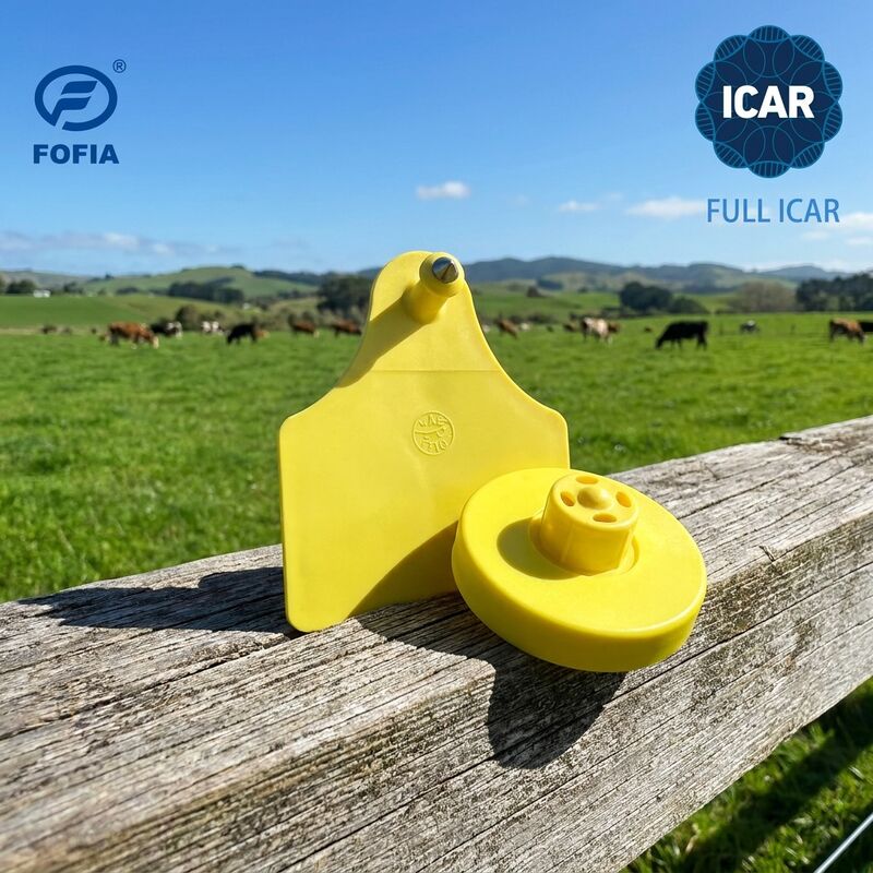 Certificación ICAR completa 134.2KHz RFID etiqueta de oreja electrónica para identificación de cerdos cabras ovejas