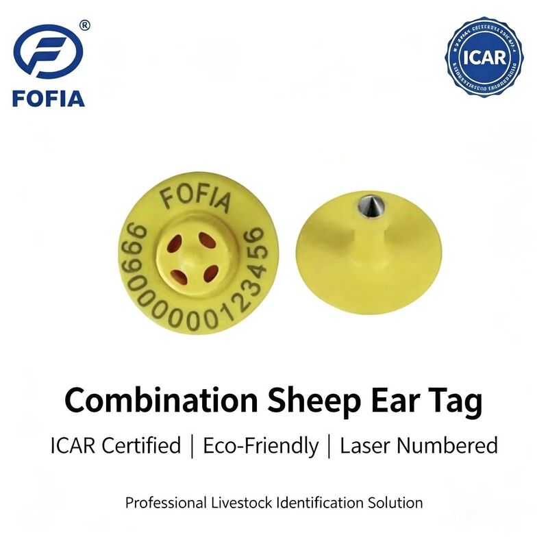 Alta calidad nuevo OEM ET957 RFID TPU Chip Animal Ear Tags para cerdos ovejas vacas - 10 cm Rango de lectura -20 ~ 80 ° C ICar