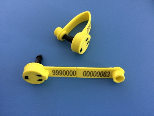 Etiquetas de oído animales de las ovejas de Rfid ISO plástico 11784 134,2 kilociclos