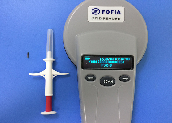 Escáner animal del microchip del ISO para la gestión del animal doméstico, lector portátil del bolsillo del RFID