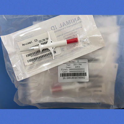 Código Unshared FDX - microchip animal de ICAR de la identificación de B lleno en bolso estéril por separado