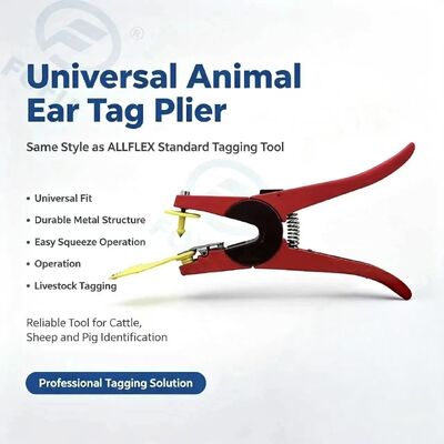 Nuevo FOFIA aleación de aluminio Jiangsu Farm Animal Ear Tag Applicator Código láser para ganado vacuno cerdo oveja caballo etiquetas de oído 3 meses